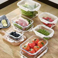 Glass Tupperware with Plastic Lid – 1480 ml